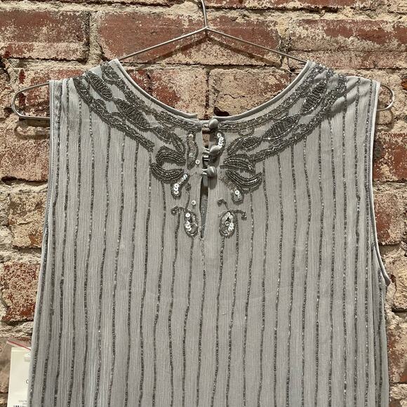 NEW Banana Republic Beaded Sequin Flapper Dress‎ Size 0 - Picture 7 of 7